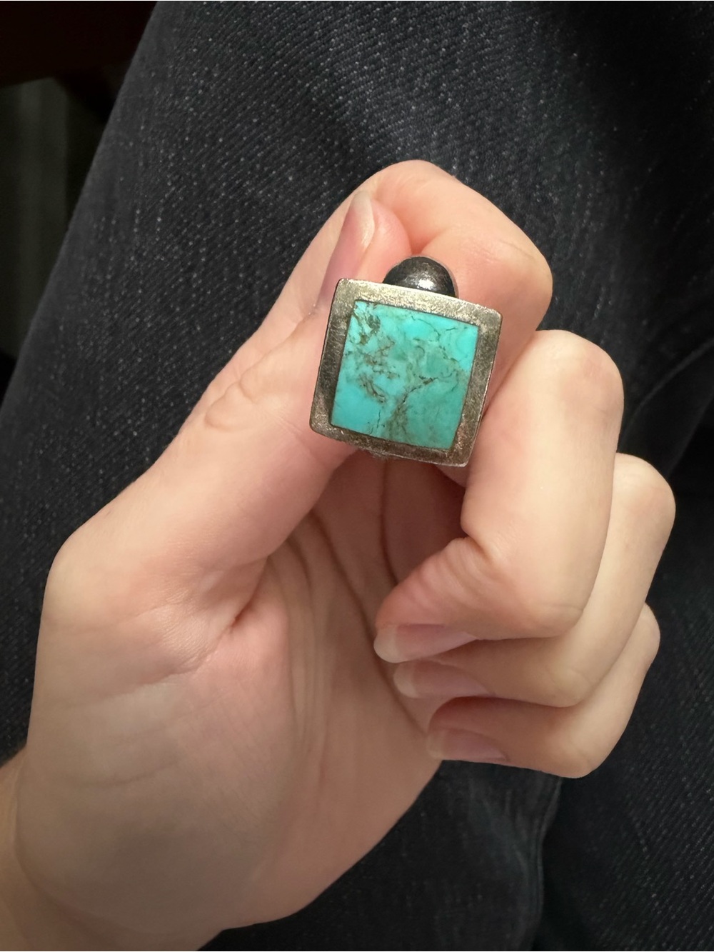 Vintage Turquoise & Sterling Silver Ring